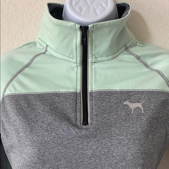 EUC PINK Victoria Secret reflective 1/4 zip - Picture 2 of 8